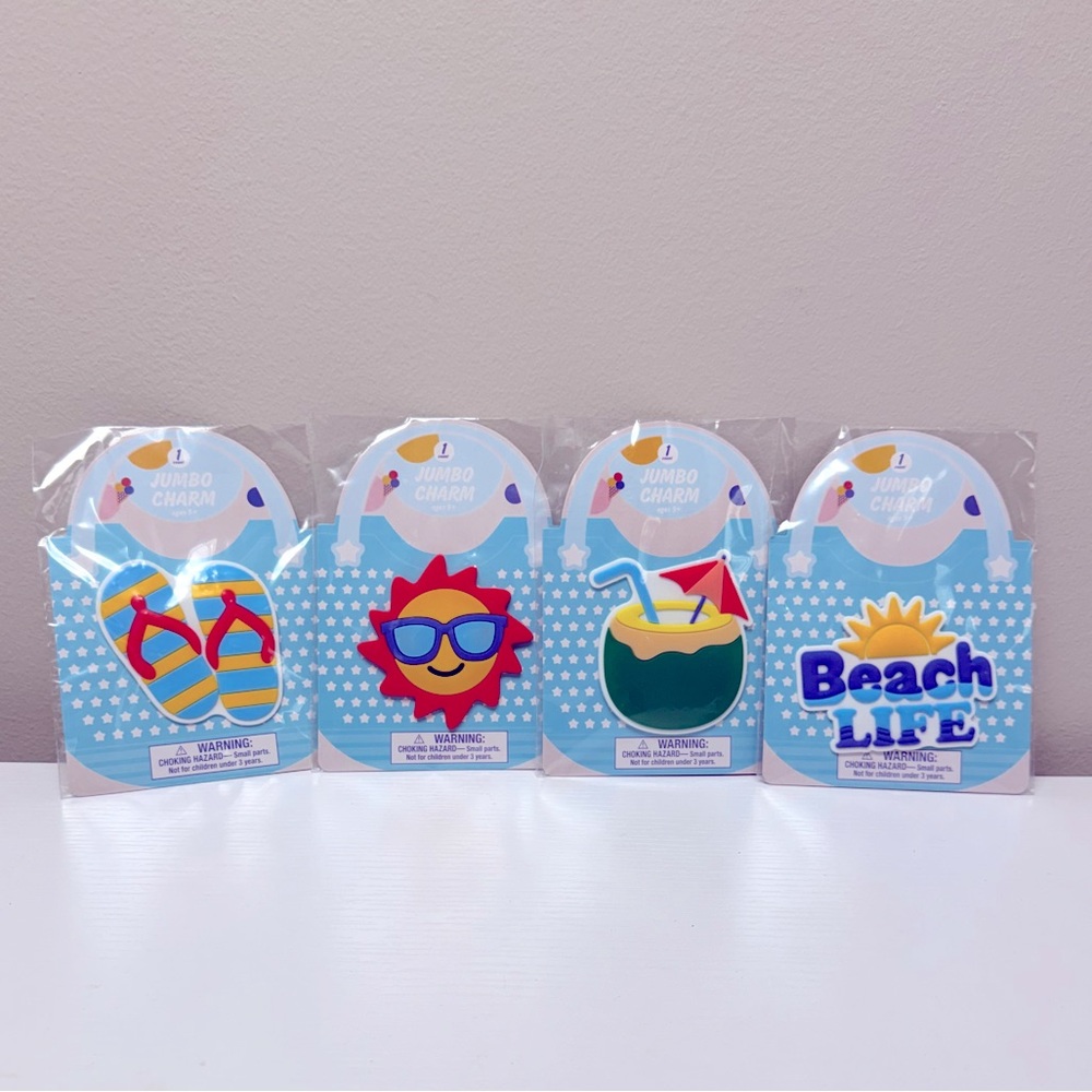 3 for $15 SALE Target Bullseye Playground Set of 4 Jumbo Summer Charms